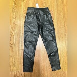Abercrombie & Fitch Dark Leather Trousers